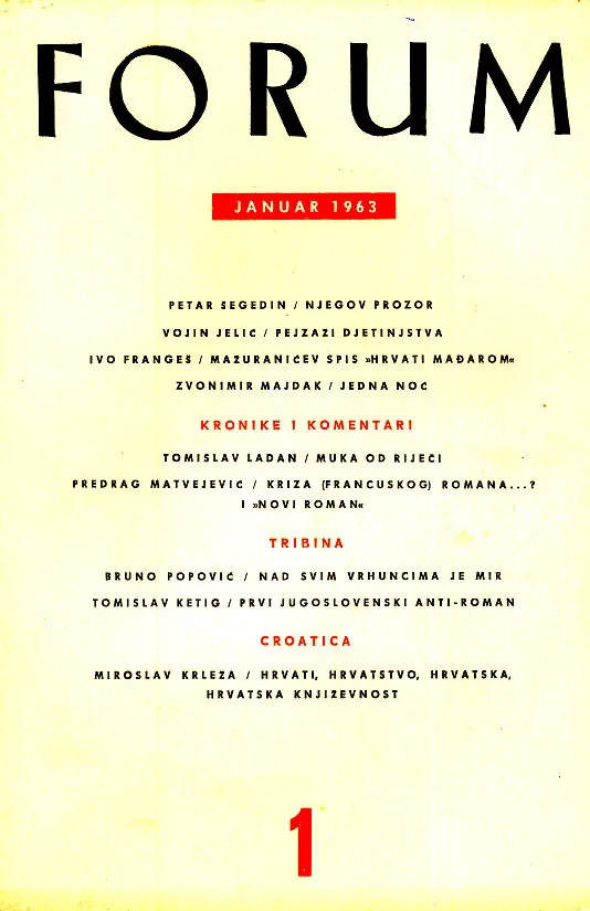 Forum, 1/1963