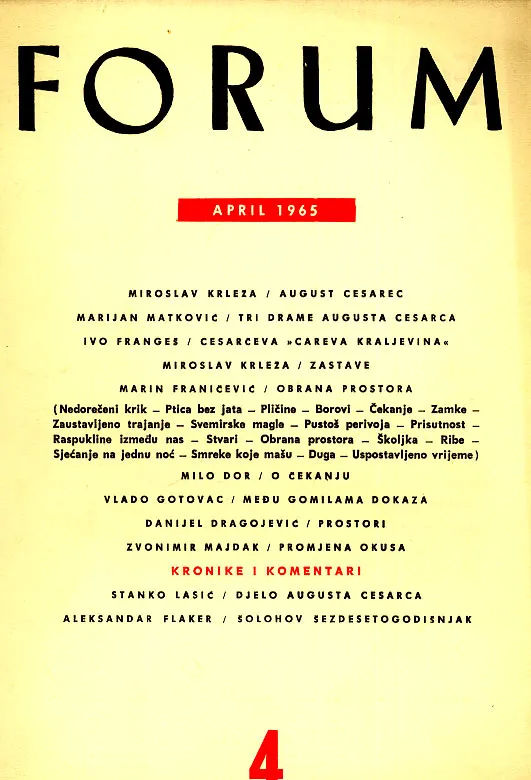Forum, 4/1965