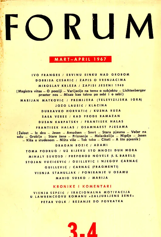 Forum, 3-4/1967