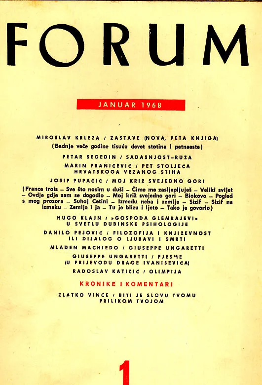 Forum, 1/1968
