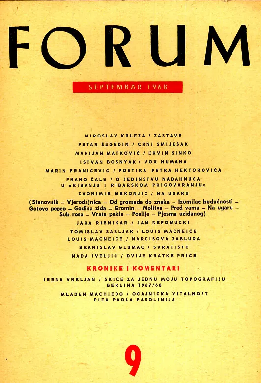 Forum, 9/1968