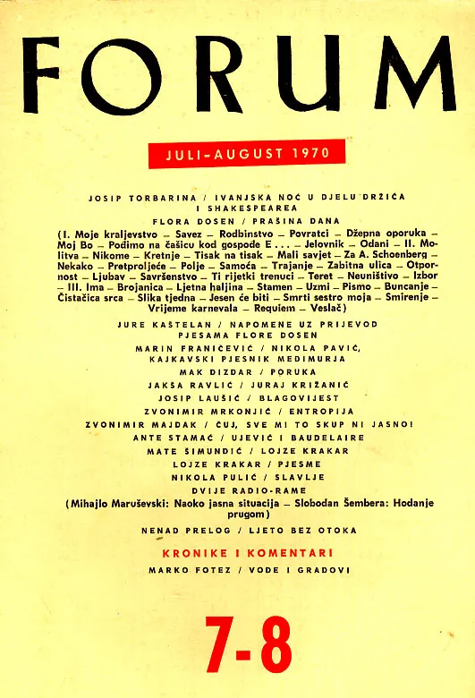 Forum, 7-8/1970