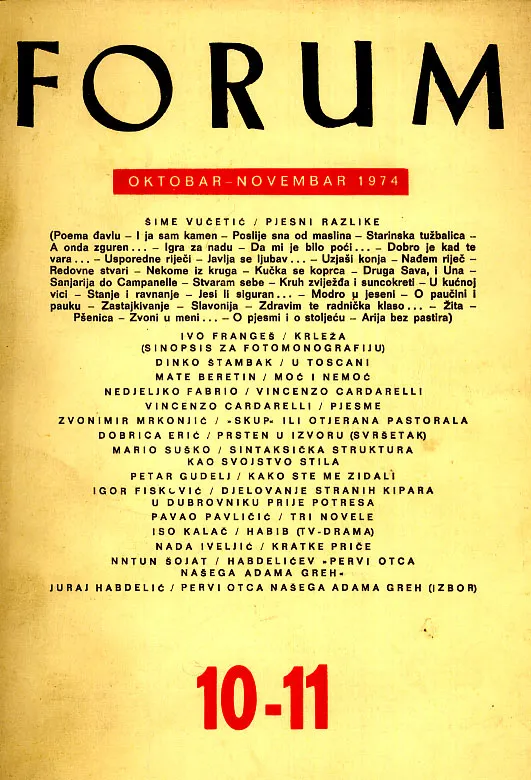Forum, 10-11/1974