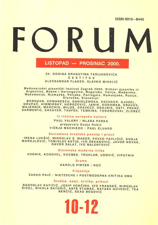 Forum, 10-12/2000