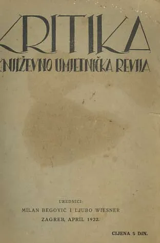 Kritika: književno umjetnička revija, 4/1922