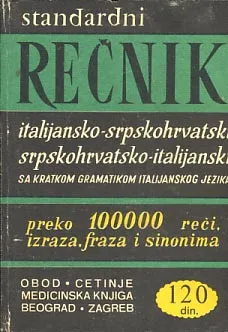 Rečnik italijansko-srpskohrvatski, srpskohrvatsko-italijanski
