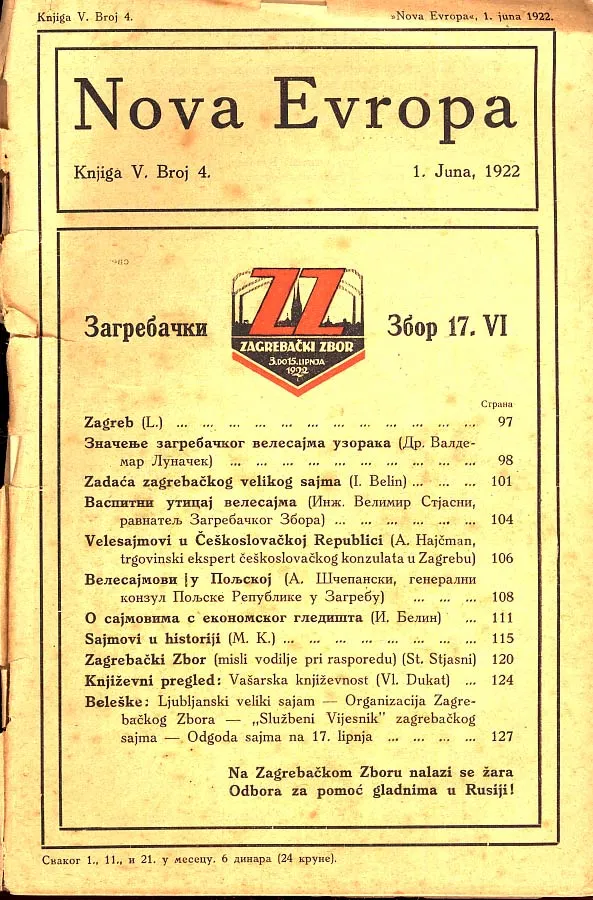 Nova Evropa, 4/1922