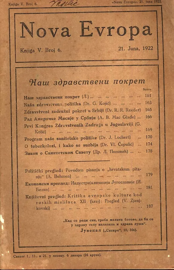Nova Evropa 6/1922