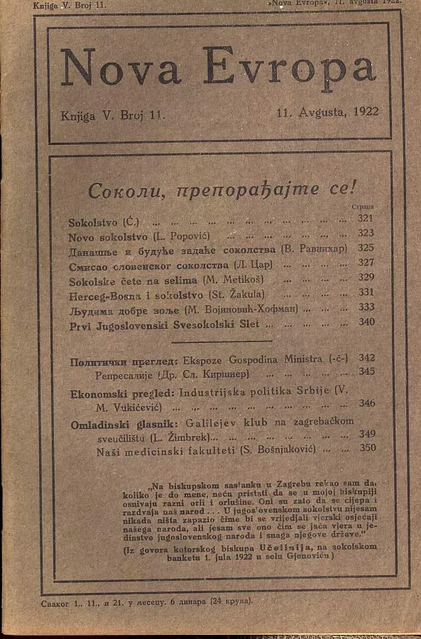 Nova Evropa 11/1922