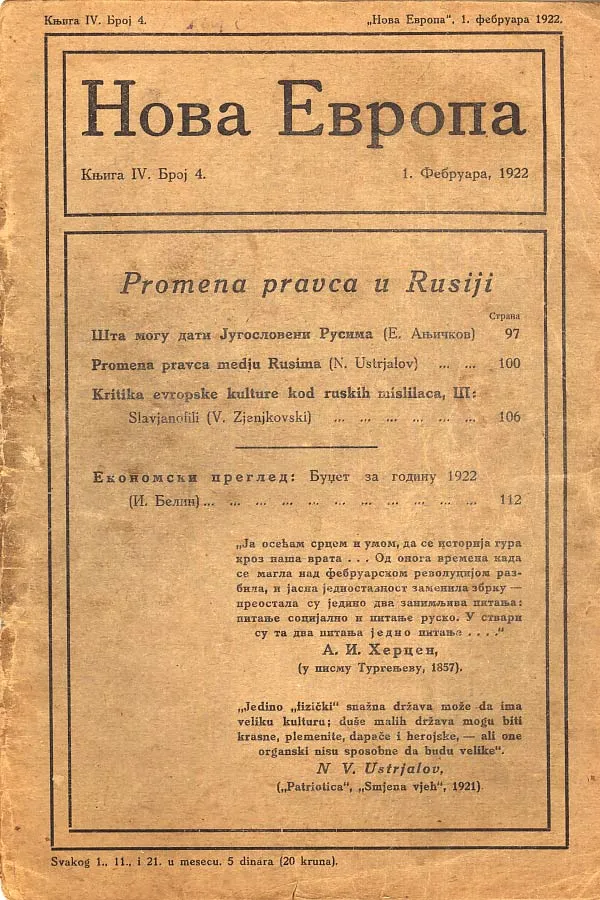 Nova Evropa 4/1922