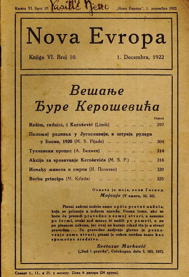 Nova Evropa 10/1922