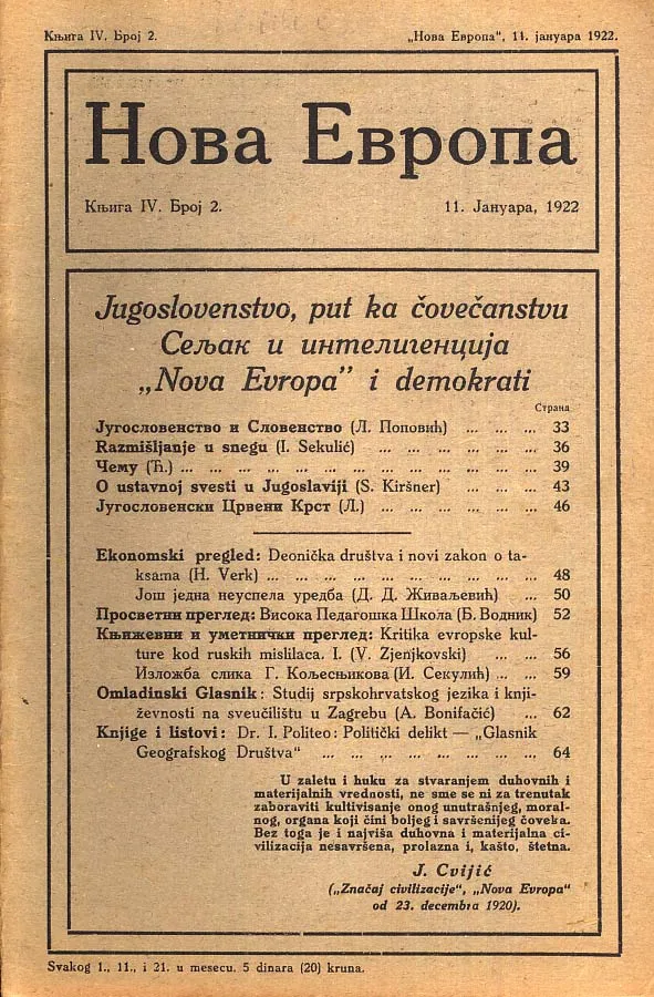 Nova Evropa 2/1922