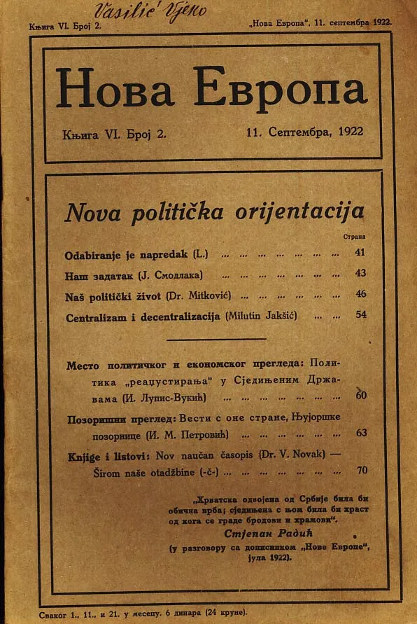 Nova Evropa 2/1922