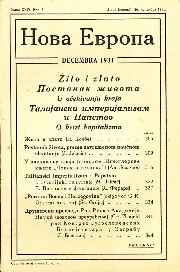Nova Evropa 6/1931