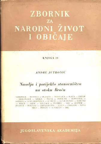 naselja i porijeklo stanovništva na otoku Braču