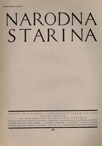 Narodna starina, 25/1931