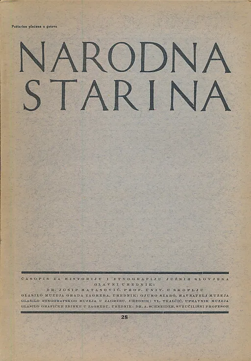 Narodna starina 28/1933