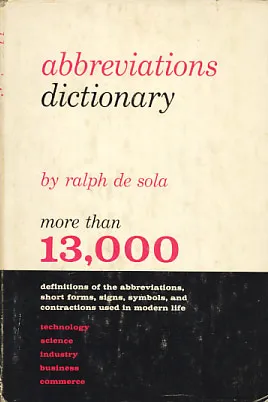 Abbreviations Dictionary