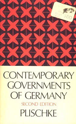 Contemporary Goverments of Germany