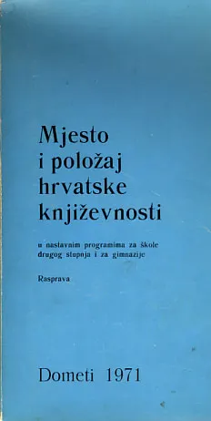 Mjesto i položaj hrvatske književnosti
