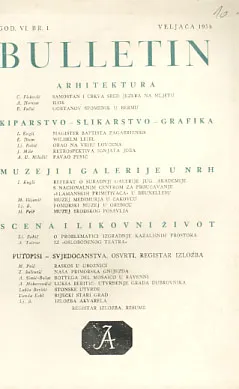 Bulletin JAZU 1/1958