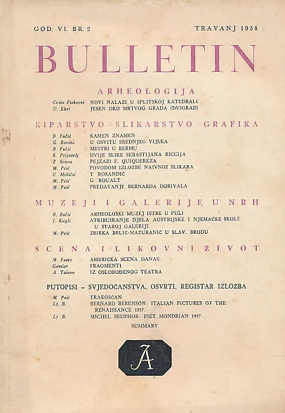 Bulletin JAZU 2/1958