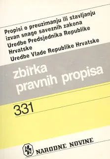 Propisi o preuzimanju ili stavljanju izvan snage saveznih zakona...