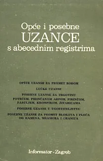 Opće i posebne uzance s abecednim registrima