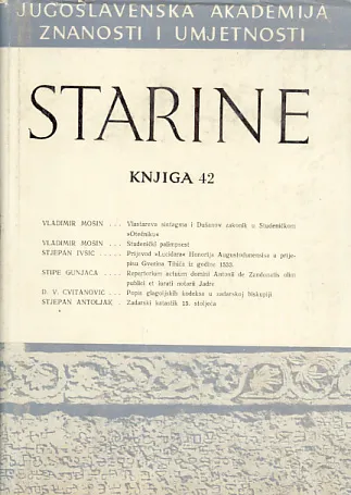 Starine, knjiga 42/1949