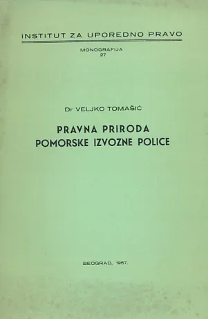 Pravna priroda pomorske izvozne police