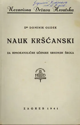 Nauk kršćanski za rimokatoličke učenike IV razreda