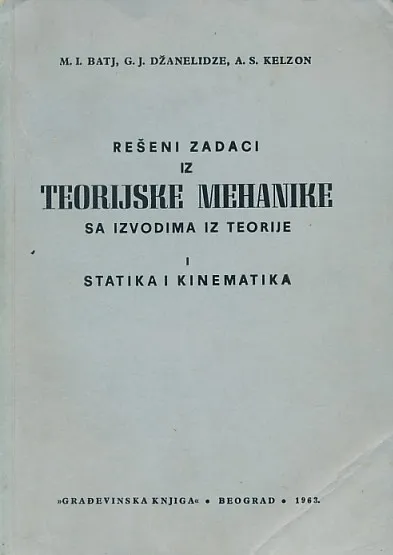 Rešeni zadaci iz teorijske mehanike