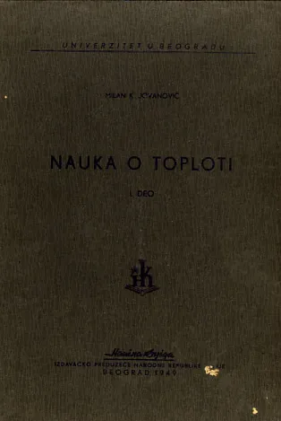 Nauka o toploti, I. deo