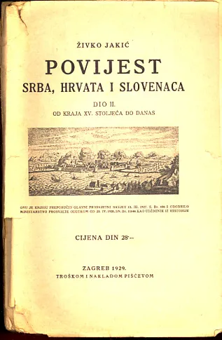 Povijest Srba, Hrvata i Slovenaca, dio II: od kraja XV. st. do danas