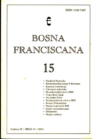 Bosna franciscana 15/2001