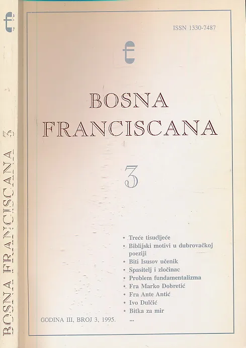 Bosna franciscana 3/1995