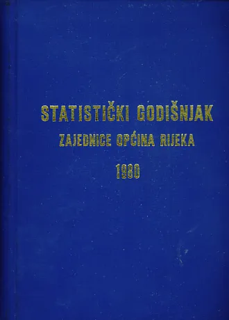 Statistički godišnjak zajednice općine Rijeka 1980
