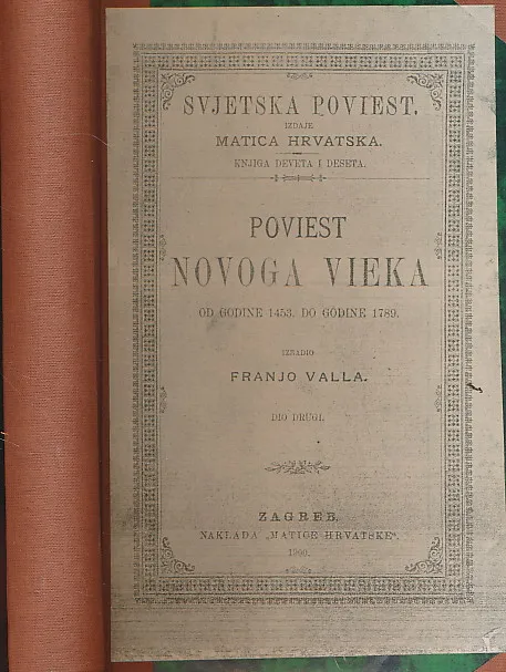 Poviest novoga vieka od 1453-1789, dio drugi