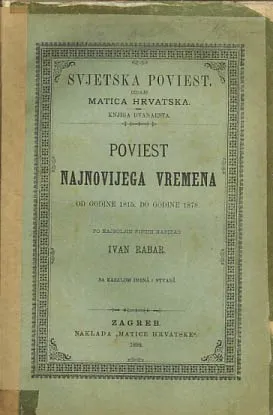 Poviest najnovijega vremena od godine 1815. do godine 1878.