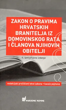 Zakon o pravima hrvatskih branitelja iz Domovinskog rata i članova njihovih...