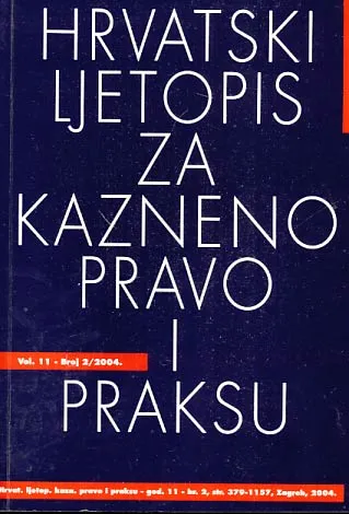 Hrvatski ljetopis za kazneno pravo i praksu, 2/2004
