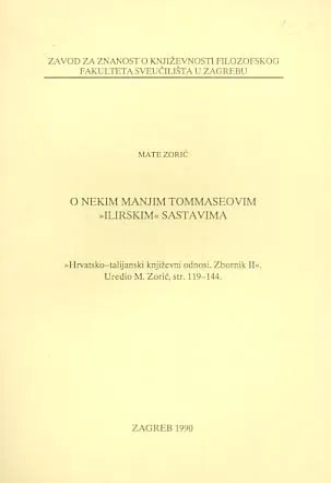 O nekim manjim Tommaseovim "ilirskim" sastavima