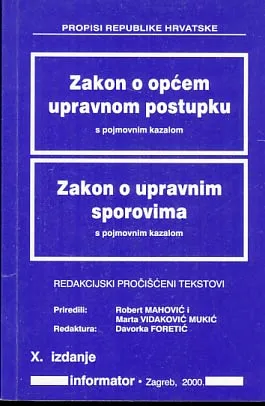 Zakon o upravnom postupku - Zakon o upravnim sporova