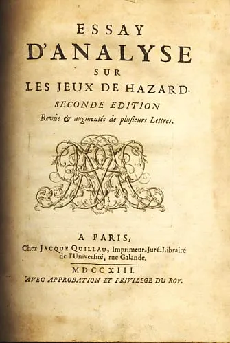 Essay d analyse sur les jeux de hazard - seconde edition