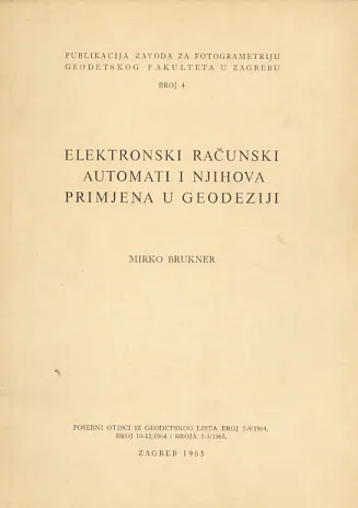 Elektronski računski automati i njihova primjena u geodeziji