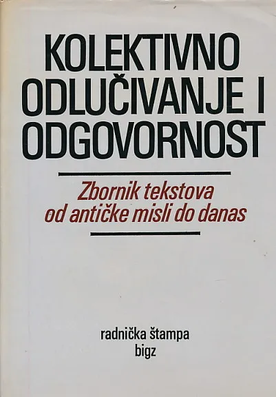Kolektivno odlučivanje i odgovornost