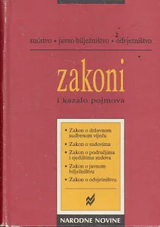 Zakoni i kazalo pojmova