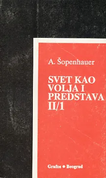 Svet kao volja i predstava II/1