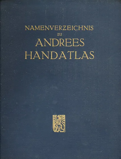 Namenverzeichnis zu Andrees Handatlas