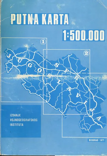 Putna karta 1:500,000: Jugoslavija